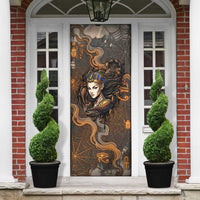 Serket Egyptian Door Cover Jeweled Scorpion and Cobweb Motif in Mystical Egyptian