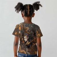 Serket Egyptian Kid T shirt Jeweled Scorpion and Cobweb Motif in Mystical Egyptian