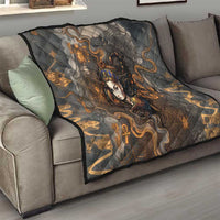 Serket Egyptian Quilt Jeweled Scorpion and Cobweb Motif in Mystical Egyptian