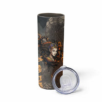 Serket Egyptian Skinny Tumbler Jeweled Scorpion and Cobweb Motif in Mystical Egyptian
