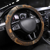 Serket Egyptian Steering Wheel Cover Jeweled Scorpion and Cobweb Motif in Mystical Egyptian