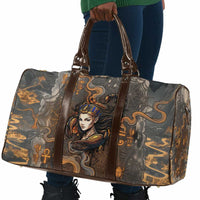 Serket Egyptian Travel Bag Jeweled Scorpion and Cobweb Motif in Mystical Egyptian