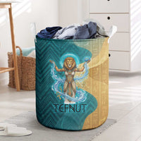 Tefnut Ancient Egyptian Laundry Basket with Water Drop and Lion Symbol
