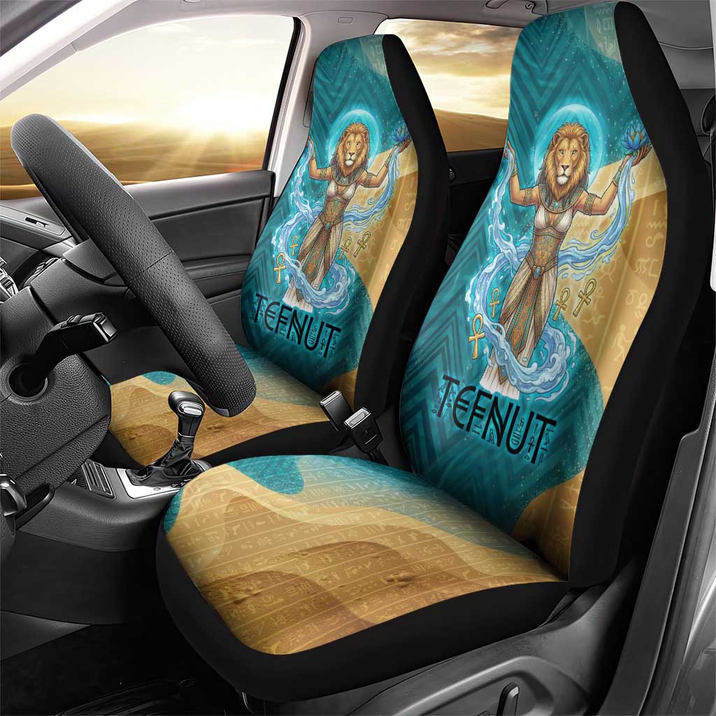 Tefnut Ancient Egyptian Car Seat Cover with Water Drop and Lion Symbol