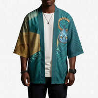 Tefnut Ancient Egyptian Kimono with Water Drop and Lion Symbol