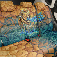Egyptian Tefnut Fiery Eye Back Car Seat Cover with Roaring Lion in Desert and Water Element