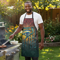 Egyptian Wadjet Winged Cobra Apron with Eye of Horus in Fiery Royal Protector Theme