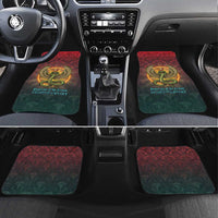 Egyptian Wadjet Winged Cobra Car Mats with Eye of Horus in Fiery Royal Protector Theme