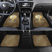 Wosret Egyptian Car Mats with Golden Scepter and Archer Motif in Ancient Protector