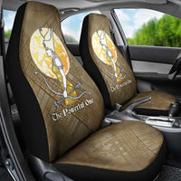 Wosret Egyptian Car Seat Cover with Golden Scepter and Archer Motif in Ancient Protector
