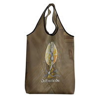 Wosret Egyptian Grocery Bag with Golden Scepter and Archer Motif in Ancient Protector