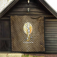 Wosret Egyptian Quilt with Golden Scepter and Archer Motif in Ancient Protector