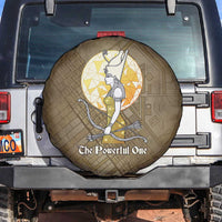 Wosret Egyptian Spare Tire Cover with Golden Scepter and Archer Motif in Ancient Protector