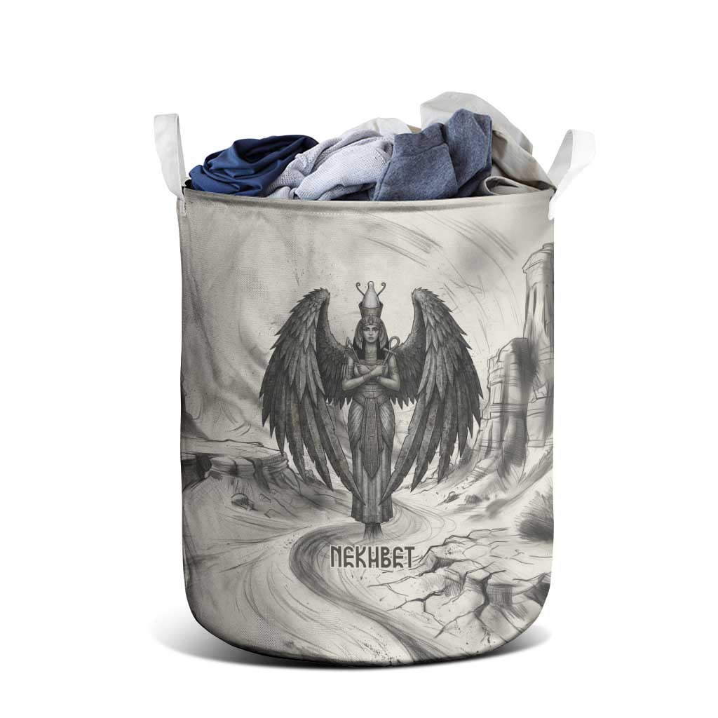 Nekhbet Egyptian Laundry Basket Vulture Goddess Mother of Protection Wings Claws Desert