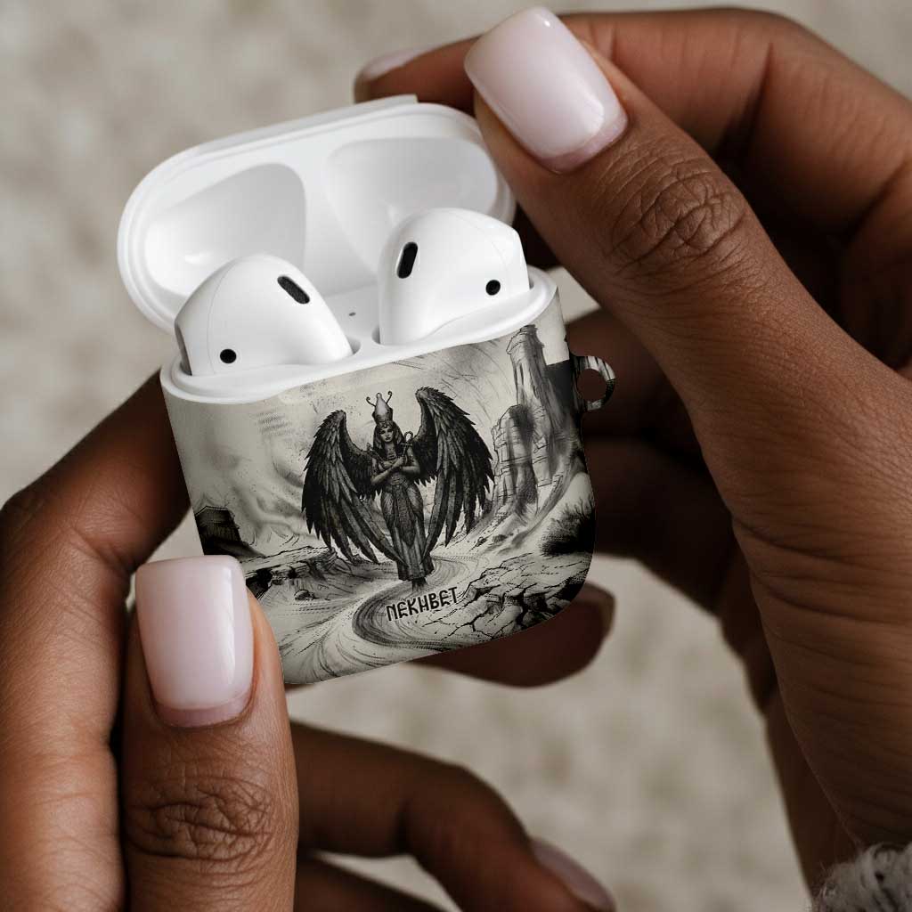 Nekhbet Egyptian AirPods Case Vulture Goddess Mother of Protection Wings Claws Desert