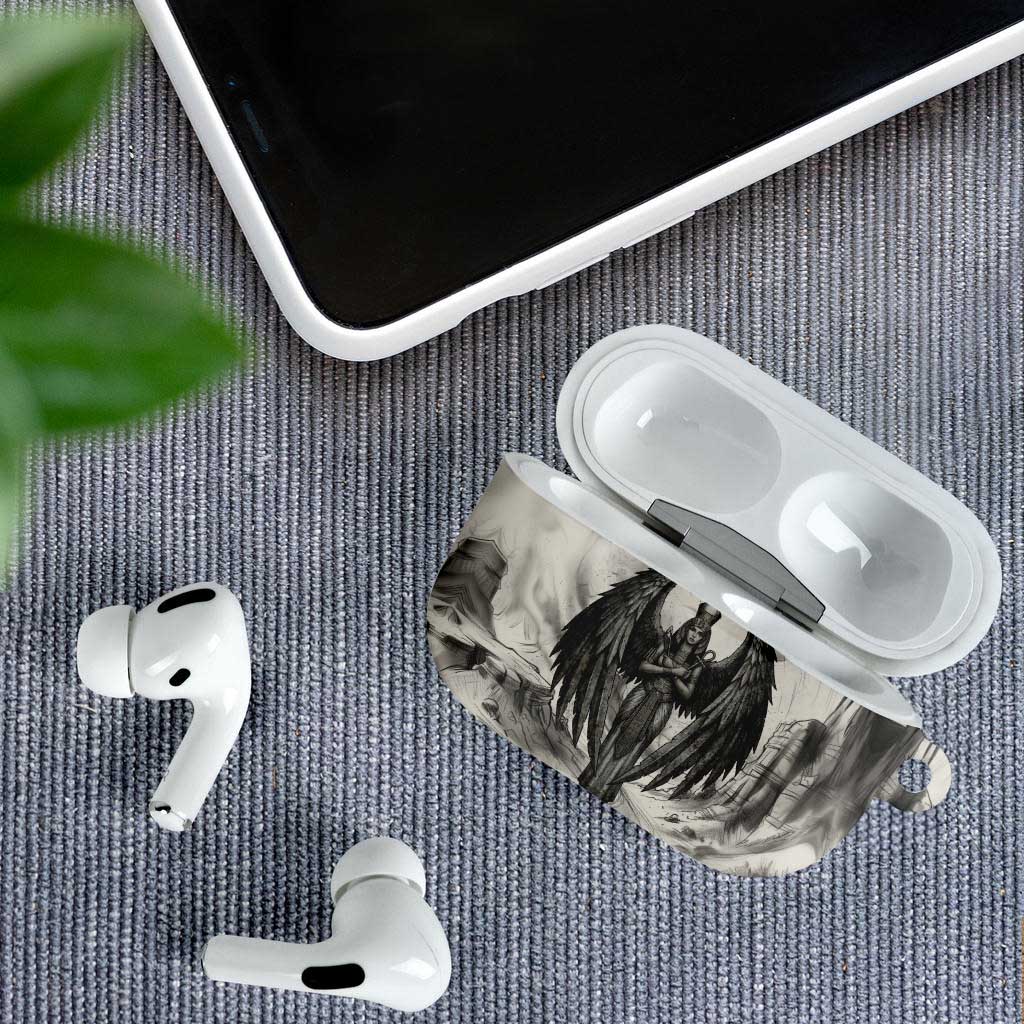 Nekhbet Egyptian AirPods Case Vulture Goddess Mother of Protection Wings Claws Desert