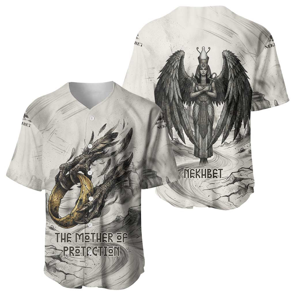 Nekhbet Egyptian Baseball Jersey Vulture Goddess Mother of Protection Wings Claws Desert