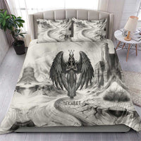 Nekhbet Egyptian Bedding Set Vulture Goddess Mother of Protection Wings Claws Desert