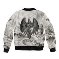 Nekhbet Egyptian Bomber Jacket Vulture Goddess Mother of Protection Wings Claws Desert