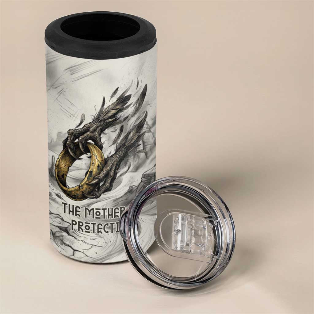 Nekhbet Egyptian 4 in 1 Can Cooler Tumbler Vulture Goddess Mother of Protection Wings Claws Desert
