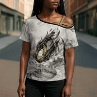 Nekhbet Egyptian Cross Shoulder Shirt Vulture Goddess Mother of Protection Wings Claws Desert