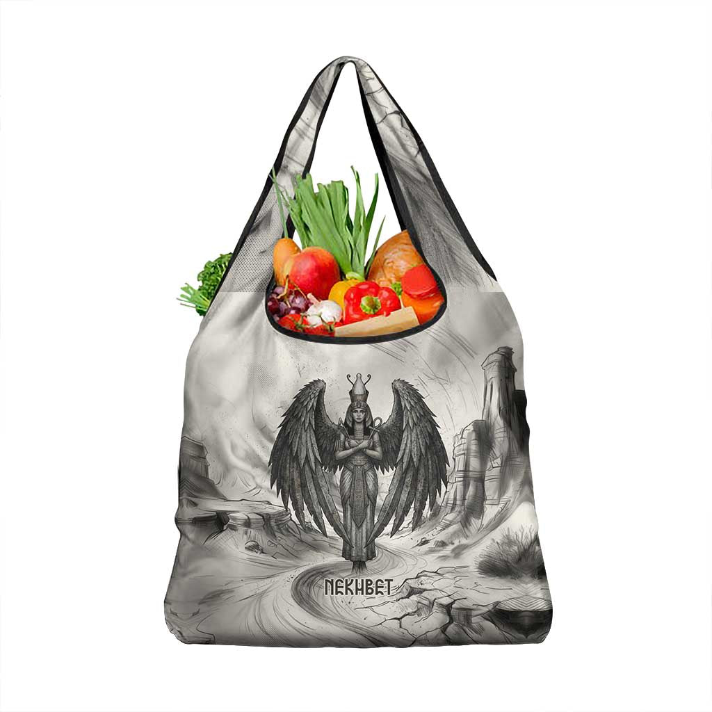 Nekhbet Egyptian Grocery Bag Vulture Goddess Mother of Protection Wings Claws Desert