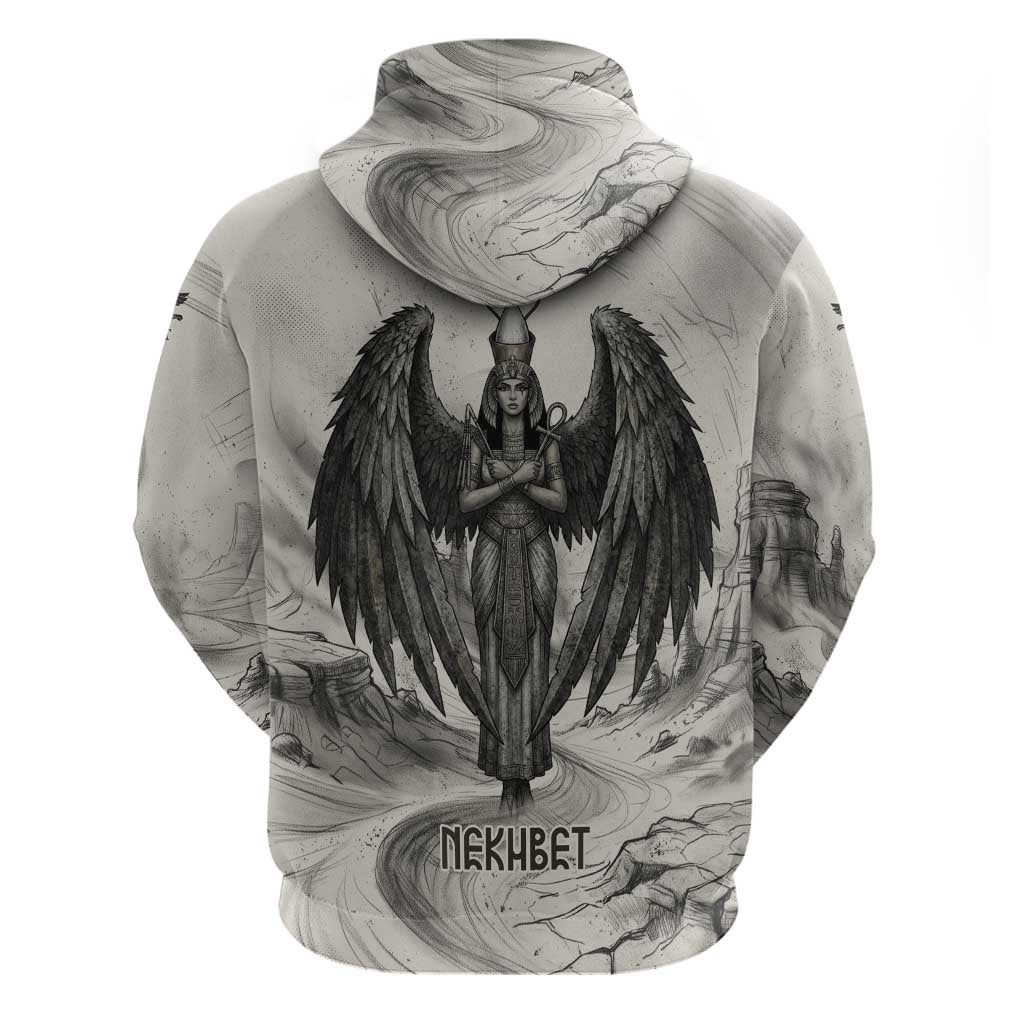 Nekhbet Egyptian Hoodie Vulture Goddess Mother of Protection Wings Claws Desert