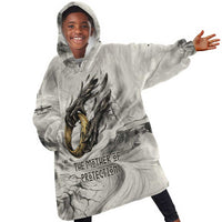 Nekhbet Egyptian Kid Wearable Blanket Hoodie Vulture Goddess Mother of Protection Wings Claws Desert