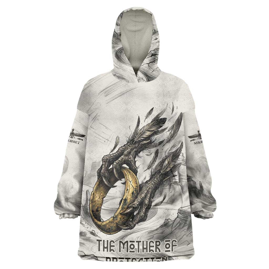 Nekhbet Egyptian Kid Wearable Blanket Hoodie Vulture Goddess Mother of Protection Wings Claws Desert