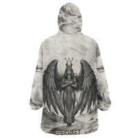 Nekhbet Egyptian Kid Wearable Blanket Hoodie Vulture Goddess Mother of Protection Wings Claws Desert