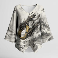Nekhbet Egyptian Kimono Sleeve Blouse Vulture Goddess Mother of Protection Wings Claws Desert