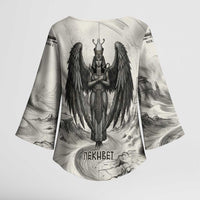 Nekhbet Egyptian Kimono Sleeve Blouse Vulture Goddess Mother of Protection Wings Claws Desert