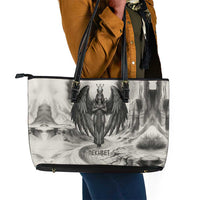 Nekhbet Egyptian Leather Tote Bag Vulture Goddess Mother of Protection Wings Claws Desert