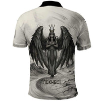 Nekhbet Egyptian Polo Shirt Vulture Goddess Mother of Protection Wings Claws Desert