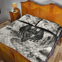 Nekhbet Egyptian Quilt Bed Set Vulture Goddess Mother of Protection Wings Claws Desert