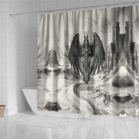 Nekhbet Egyptian Shower Curtain Vulture Goddess Mother of Protection Wings Claws Desert