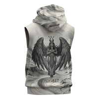 Nekhbet Egyptian Sleeveless Hoodie Vulture Goddess Mother of Protection Wings Claws Desert