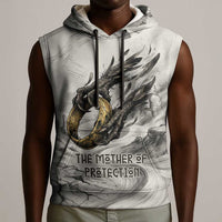 Nekhbet Egyptian Sleeveless Hoodie Vulture Goddess Mother of Protection Wings Claws Desert