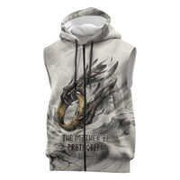 Nekhbet Egyptian Sleeveless Zip Hoodie Vulture Goddess Mother of Protection Wings Claws Desert