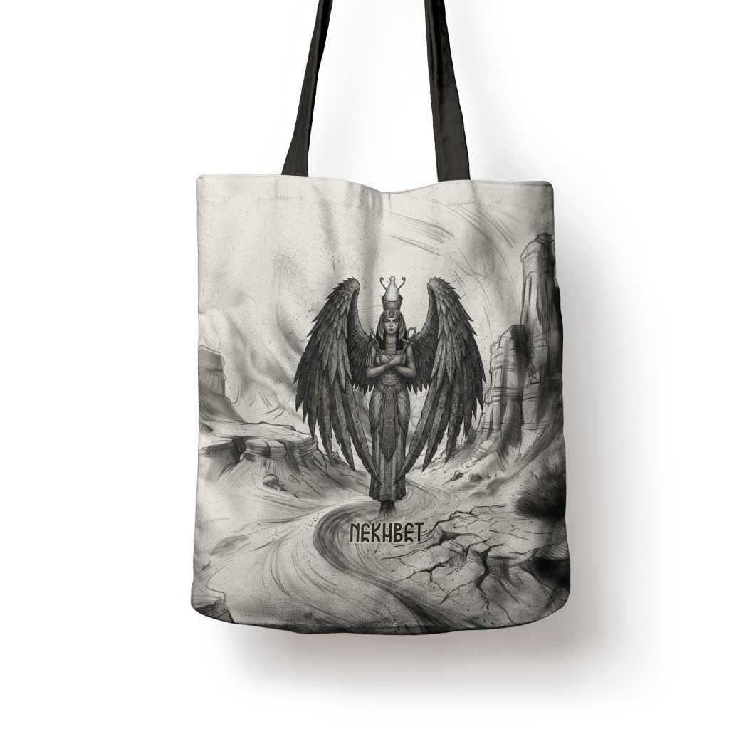Nekhbet Egyptian Tote Bag Vulture Goddess Mother of Protection Wings Claws Desert