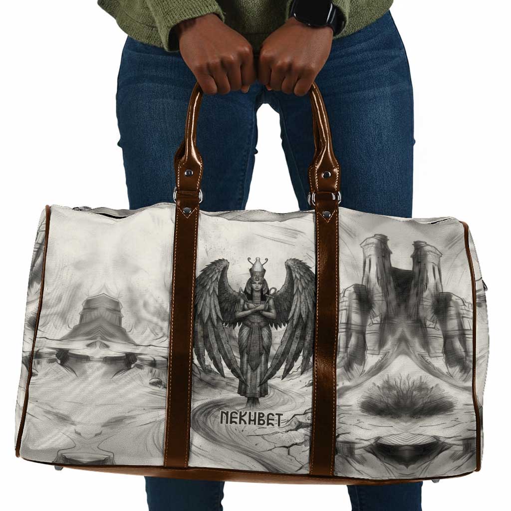 Nekhbet Egyptian Travel Bag Vulture Goddess Mother of Protection Wings Claws Desert