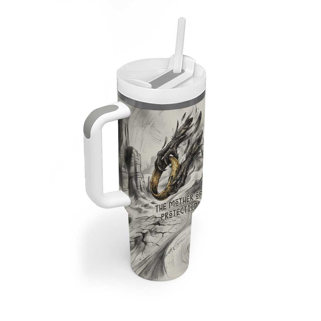Nekhbet Egyptian Tumbler With Handle Vulture Goddess Mother of Protection Wings Claws Desert