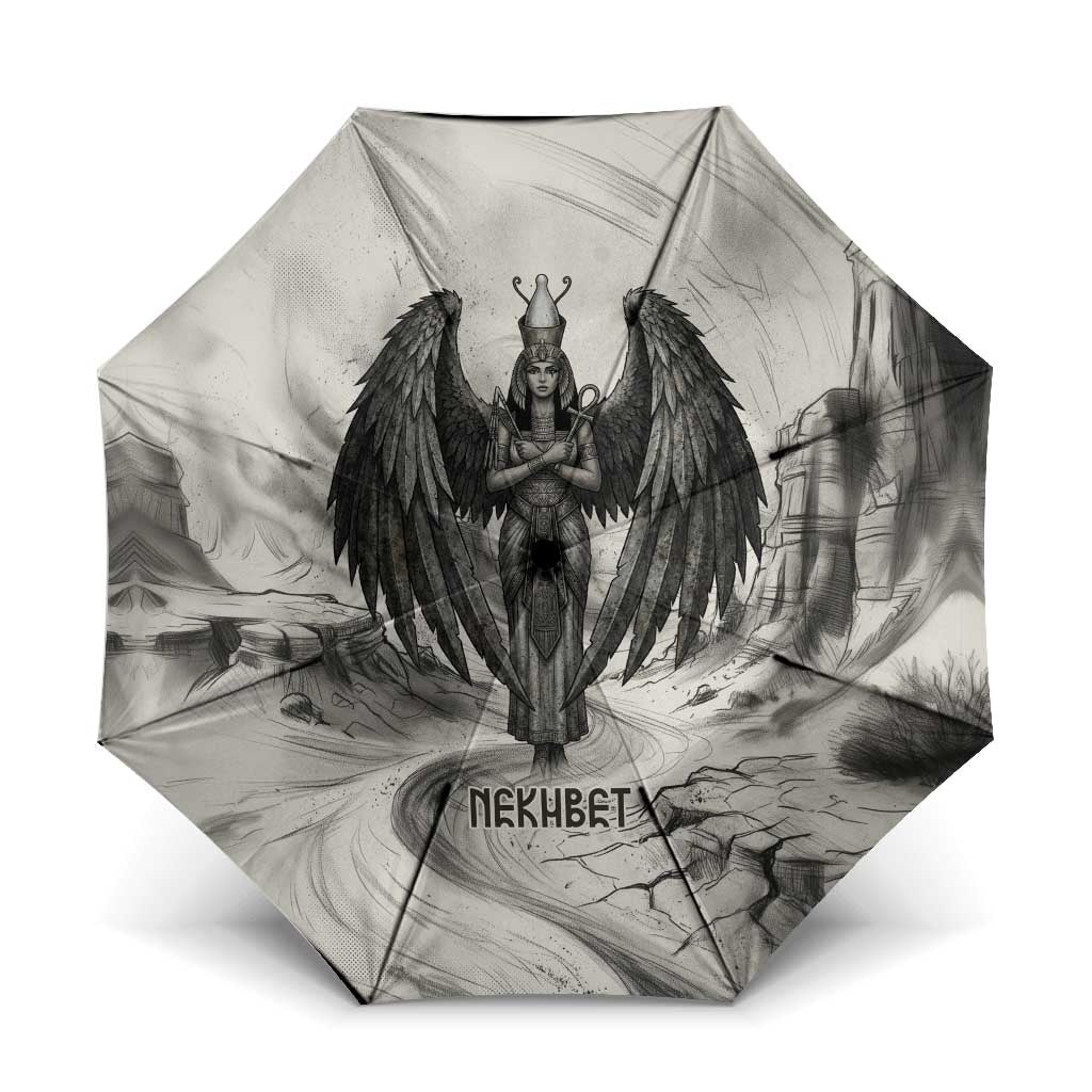 Nekhbet Egyptian Umbrella Vulture Goddess Mother of Protection Wings Claws Desert