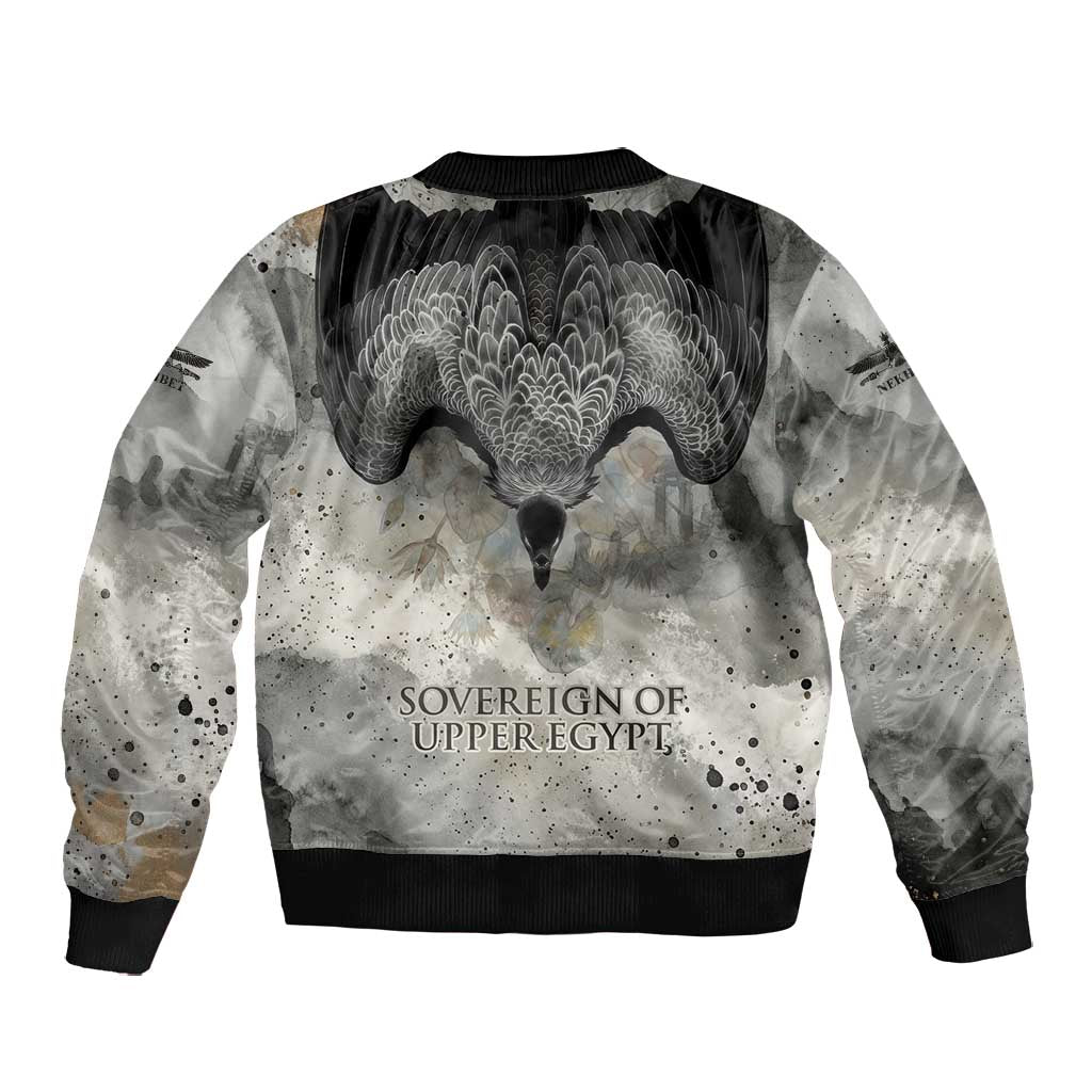 Nekhbet Bomber Jacket Vulture Goddess Eye of Protection Sovereign of Upper Egypt