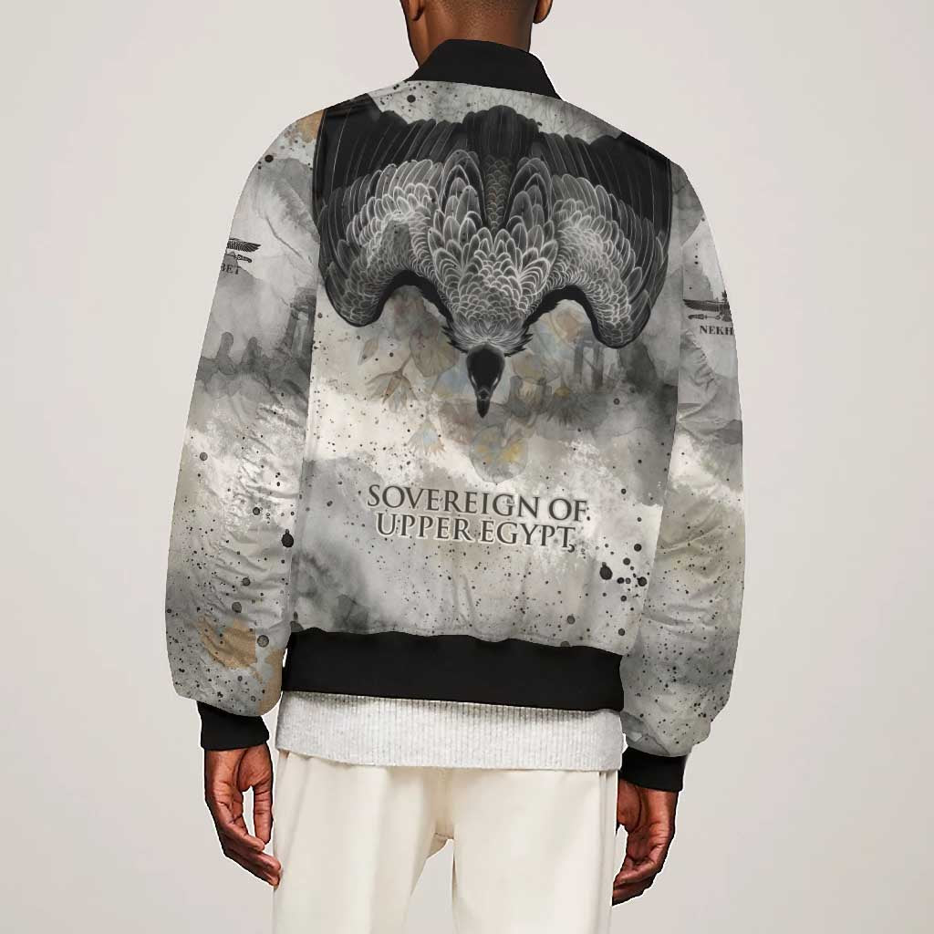 Nekhbet Bomber Jacket Vulture Goddess Eye of Protection Sovereign of Upper Egypt