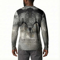 Nekhbet Button Sweatshirt Vulture Goddess Eye of Protection Sovereign of Upper Egypt