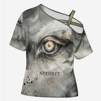 Nekhbet Cross Shoulder Shirt Vulture Goddess Eye of Protection Sovereign of Upper Egypt