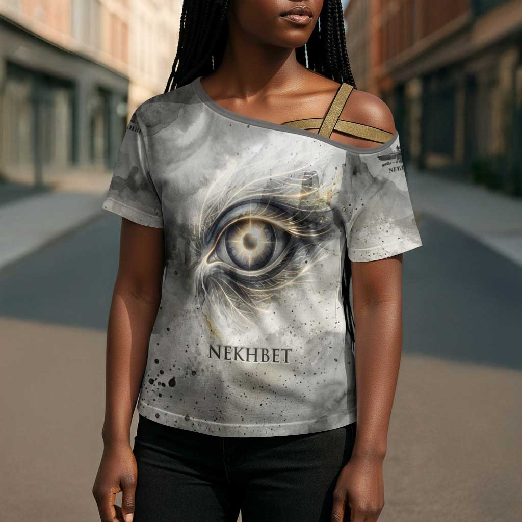 Nekhbet Cross Shoulder Shirt Vulture Goddess Eye of Protection Sovereign of Upper Egypt