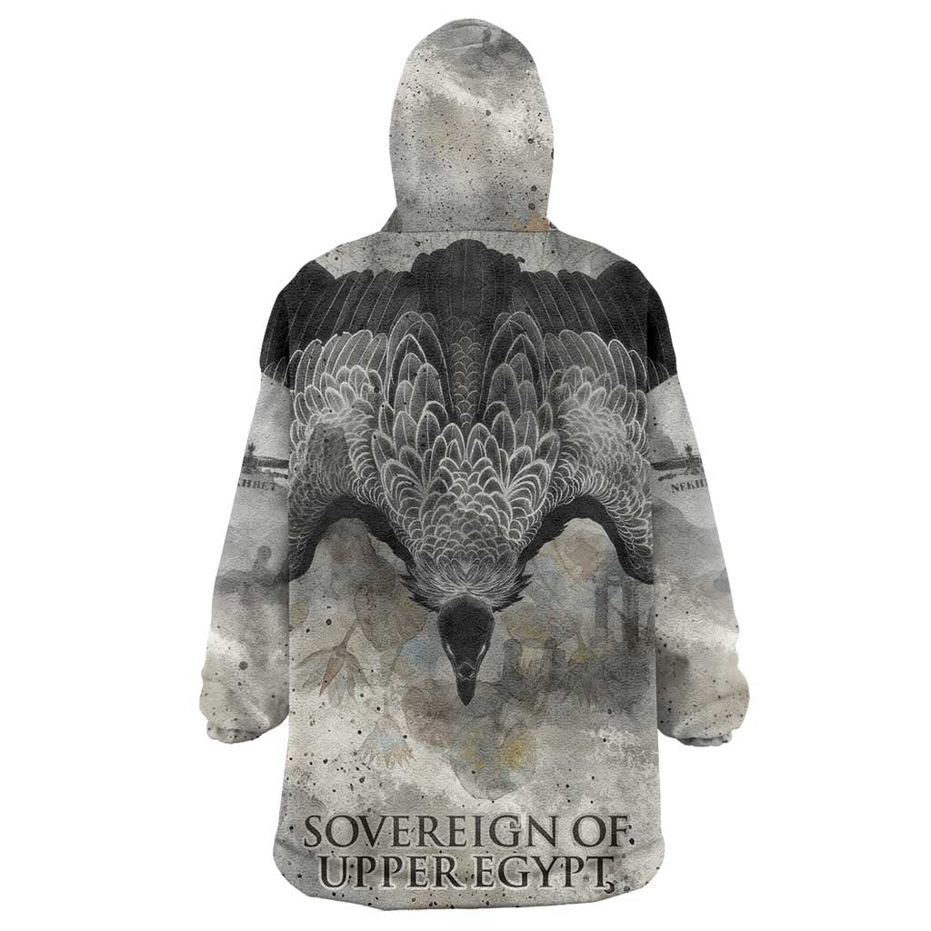 Nekhbet Kid Wearable Blanket Hoodie Vulture Goddess Eye of Protection Sovereign of Upper Egypt