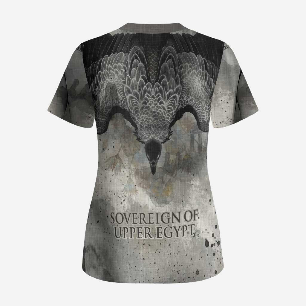 Nekhbet Scrub Top Vulture Goddess Eye of Protection Sovereign of Upper Egypt